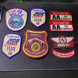 Eight patches and the pin